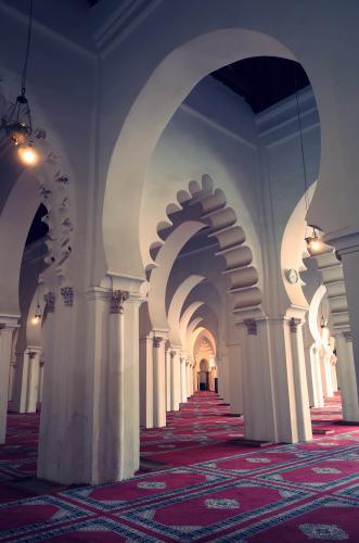 Interior de la sala de oración