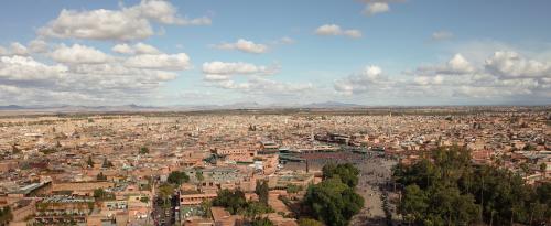 Vista de la medina de Marrakech desde el sur