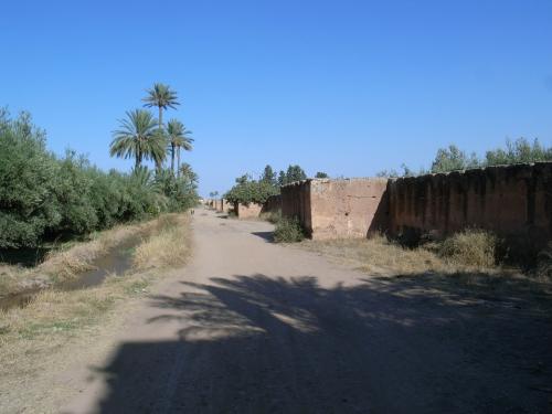 Lado oriental de la muralla norte del recinto de Dar al-Hana