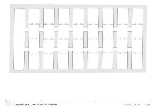 Planta interior del aljibe de Sidi Bu Othman