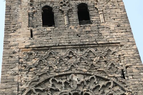 Detalle de la sebka del frente noreste del alminar mayor del ribat de Tit