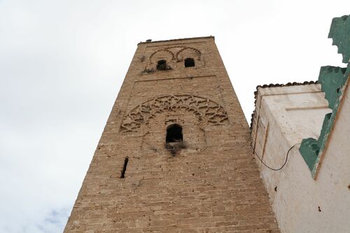 Decoración del frente suroeste del alminar mayor del ribat de Tit