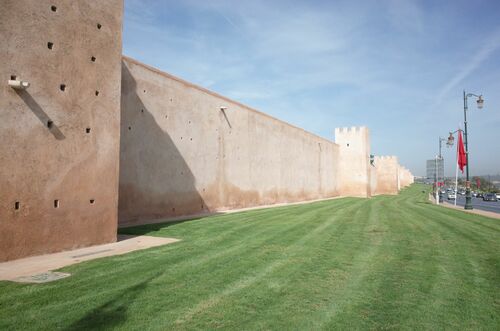 Muralla almohade de Rabat al este de Bab Zaer