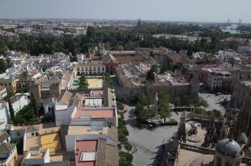 Área inicial del alcázar donde se ubican los palacios principales