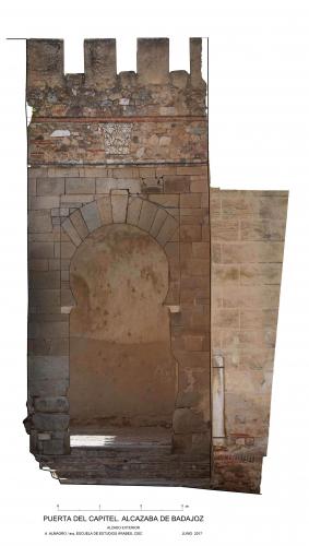 Alzado del arco de la puerta del Capitel