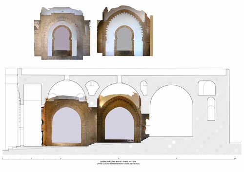 Secciones de la Bāb al-Kebir con ortoimagenes