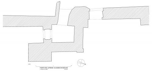 Planta de la puerta del Alpéndiz