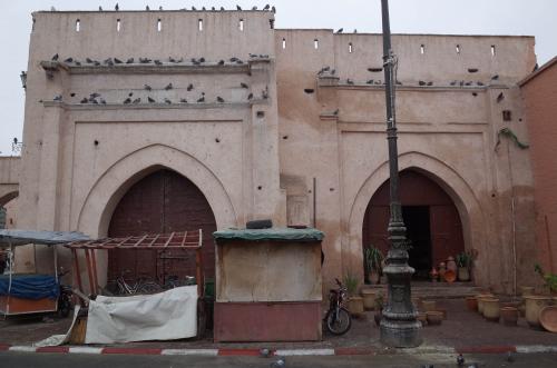 Vista de la Bāb al-Rubb desde el norte con las dos puertasm exterior e interior
