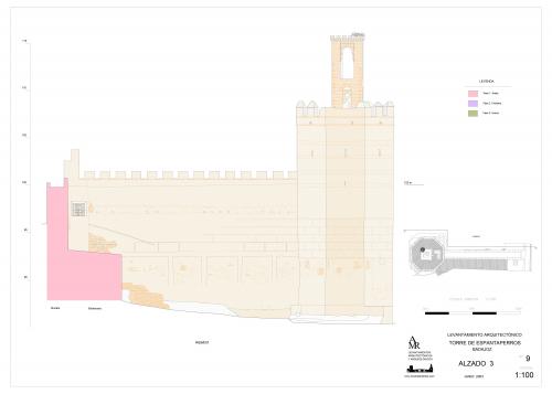 Alzado 3 de la torre de Espantaperros