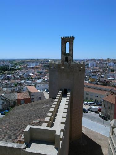 Vista de la torre de Espantaperros desde la alcazaba
