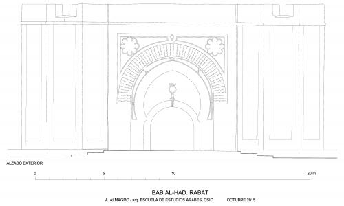 Alzado exterior de la Bāb al-Ḥadd