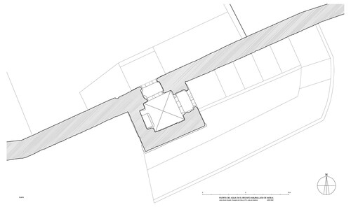 Planta de la Puerta del Agua y zona adyacente