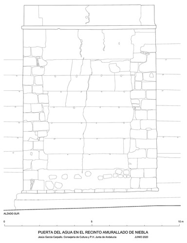 Alzado sur de la Puerta del Agua