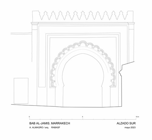 Puerta interior de la Bāb al-Jamīs