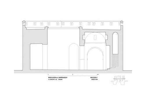 Sección 1 de la Bāb Dukkāla de Marrakech