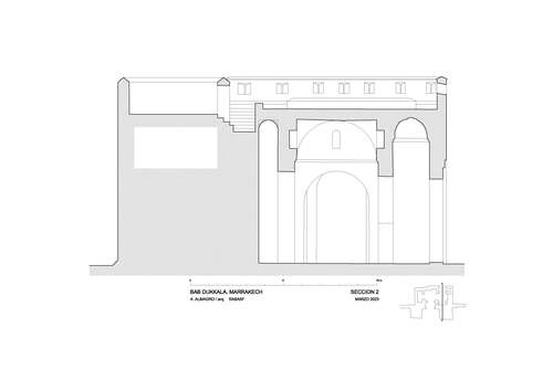 Sección 2 de la Bāb Dukkāla de Marrakech