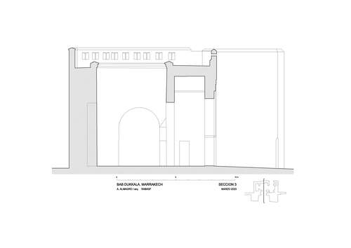 Sección 3 de la Bāb Dukkāla de Marrakech