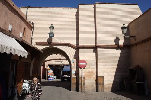 Alzado interior de la Bab Tagzut de Marrakech