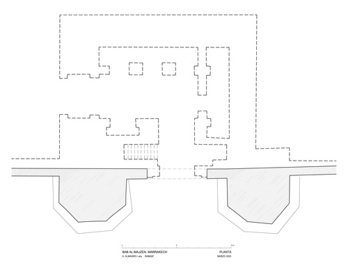 Planta baja de la Bab al-Majzen de Marrakech