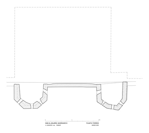 Planta alta de la Bab al-Majzen de Marrakech