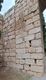 Detalle de la adherencia de la torre albarrana 3 a la estructura emiral la alcazaba de Mérida