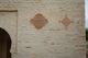 Detalle de inscripciones con datos de restauraciones del alminar de Sanlucar la Mayor