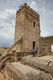 La torre occidental del alcázar de la puerta de Sevilla en Carmona desde el sureste