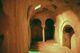 La sala caliente del hammam de Segura de la Sierra con el arco donde se ubicaba el hogar