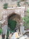 Detalle de la puerta antigua del castillo de Aroche antes de su restauración
