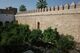 Vista de la muralla occidental del recinto del palacio almohade del Alcázar de Córdoba