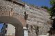 Obra de tapia con falso despiece junto a la puerta moderna de la muralla sureste de la alcazaba de Gibraltar