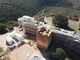 Vista aérea de la torre albarrana y el lienzo noreste del castillo de Paderne