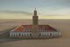 Reconstrucción virtual de la mezquita almohade de Rabat vista desde el norte