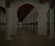  Vista virtual de la sala de oración de la mezquita almohade de Rabat desde el mihrab