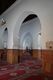 Vista de la sala de oración de la mezquita de Salé con el mihrab al fondo