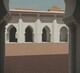 Vista virtual del interior de la mezquita Kutubiyya de Marrakech en el siglo XII desde la sala de oración ampliada hacia el norte