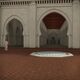 Vista virtual, desde el patio, de la sala de oración de la primitiva mezquita almohade de la Qasba de Marrakech